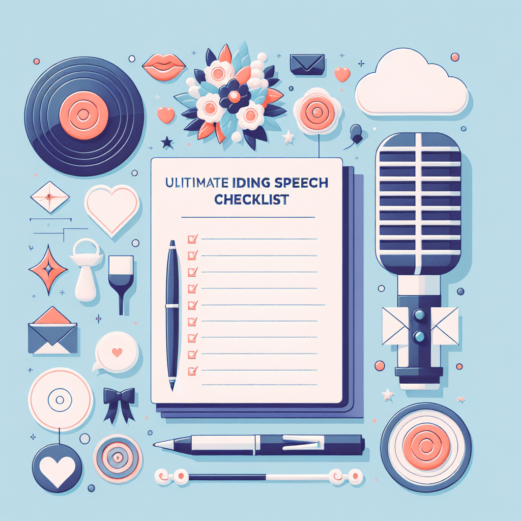 The Ultimate Wedding Speech Checklist: 7 Key Elements You Should Never Forget